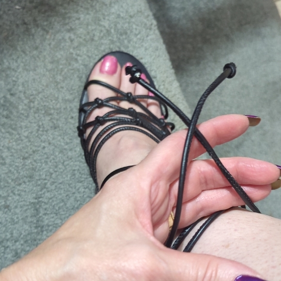 Charles David Black Wedges Modern Elegance - Picture 8 of 11